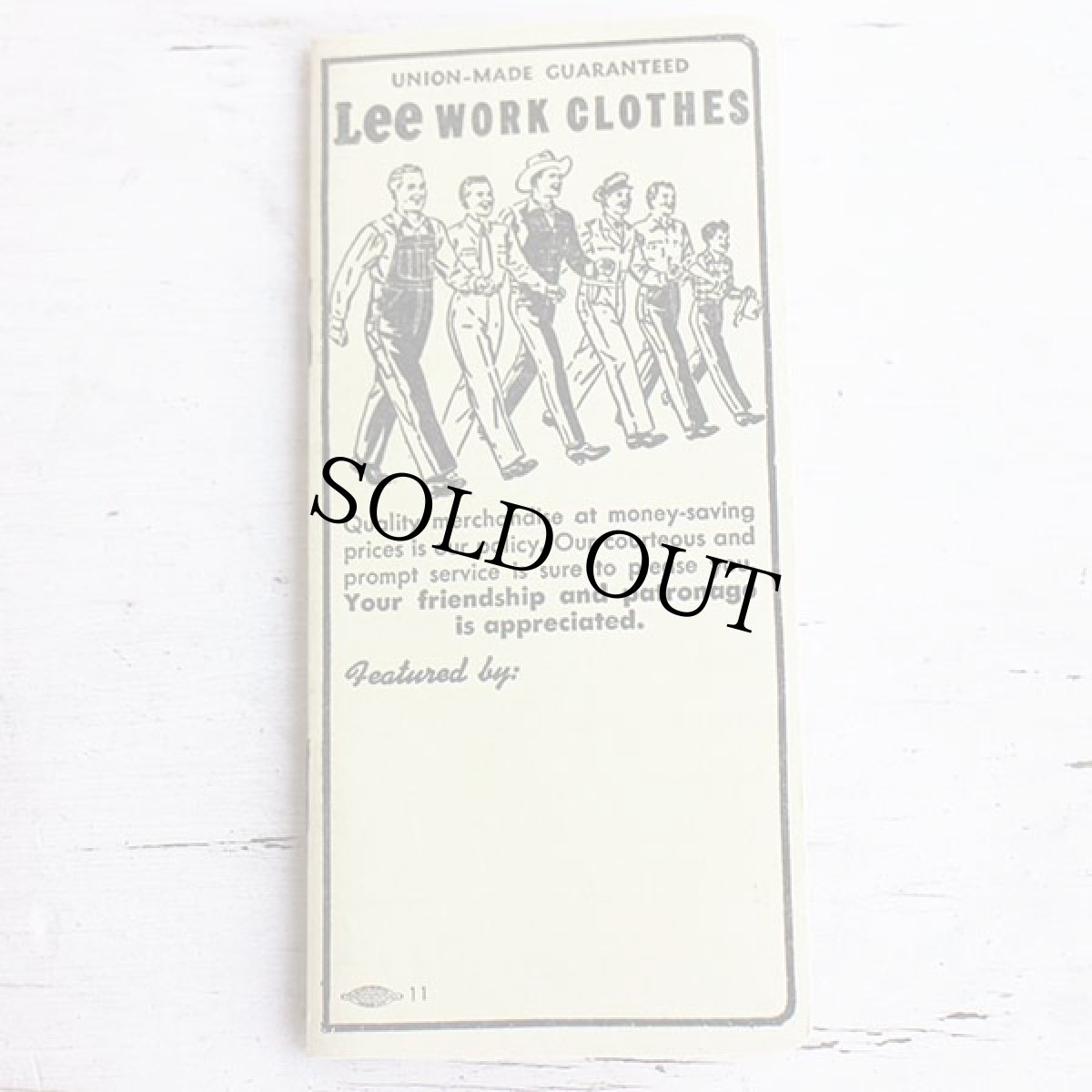 画像2: デッドストック★ビンテージ Leeリー RIDERS ミニノートブック アドバタイジング (2)