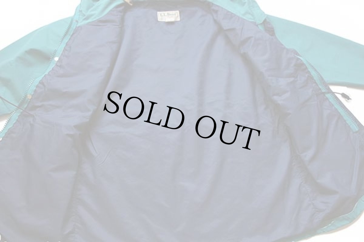 画像5: 80s USA製 L.L.Bean BAXTER STATE PARKA ナイロン マウンテンパーカー エメラルドグリーン W-L (5)