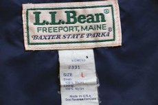 画像4: 80s USA製 L.L.Bean BAXTER STATE PARKA ナイロン マウンテンパーカー エメラルドグリーン W-L (4)