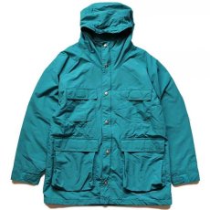 画像1: 80s USA製 L.L.Bean BAXTER STATE PARKA ナイロン マウンテンパーカー エメラルドグリーン W-L (1)