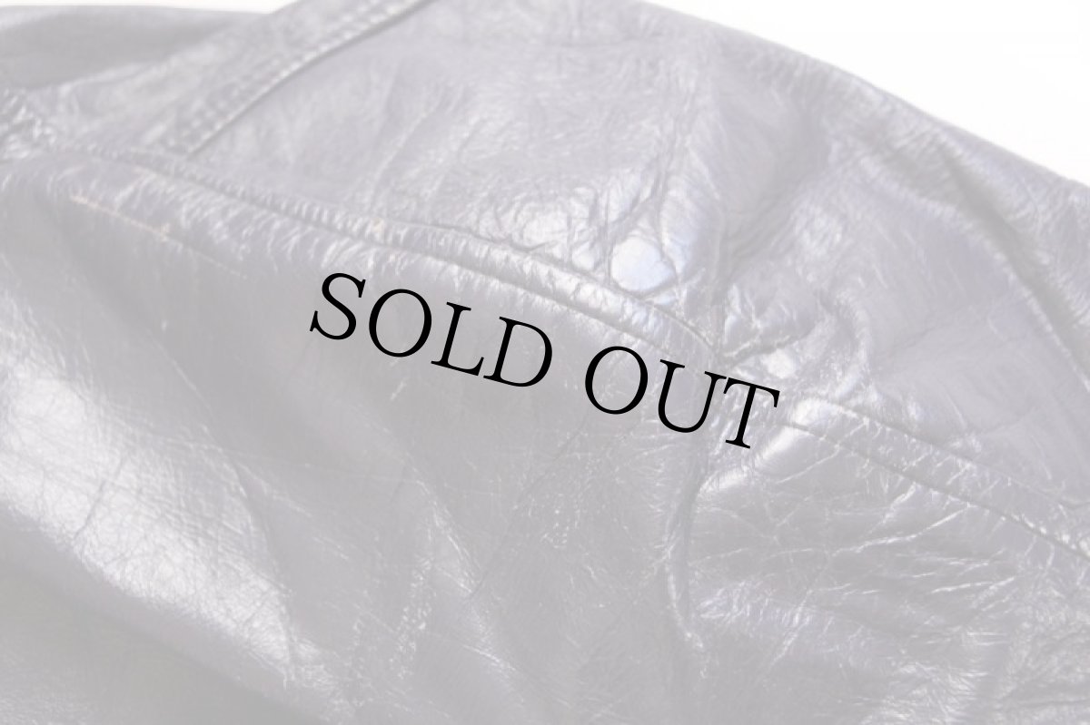 画像8: 70s BUTWINバトウィン パッチ付き オールレザー スタジャン 紫 48 (8)