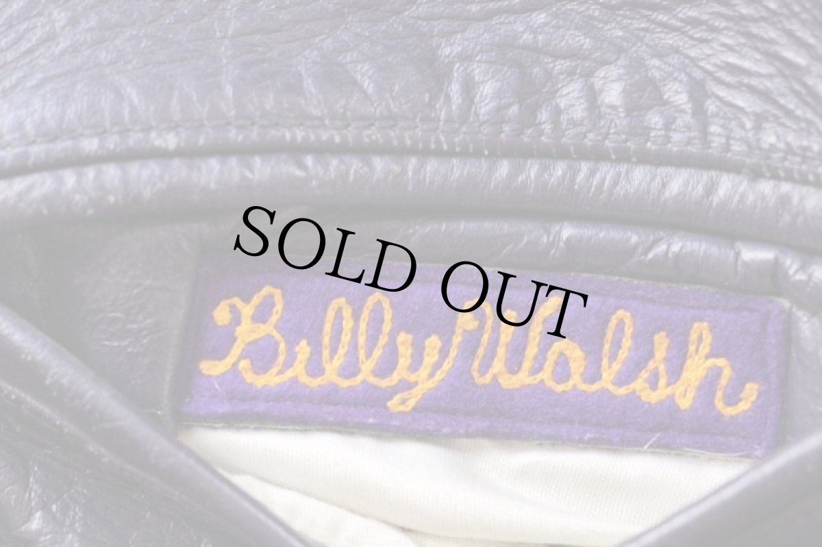 画像5: 70s BUTWINバトウィン パッチ付き オールレザー スタジャン 紫 48 (5)