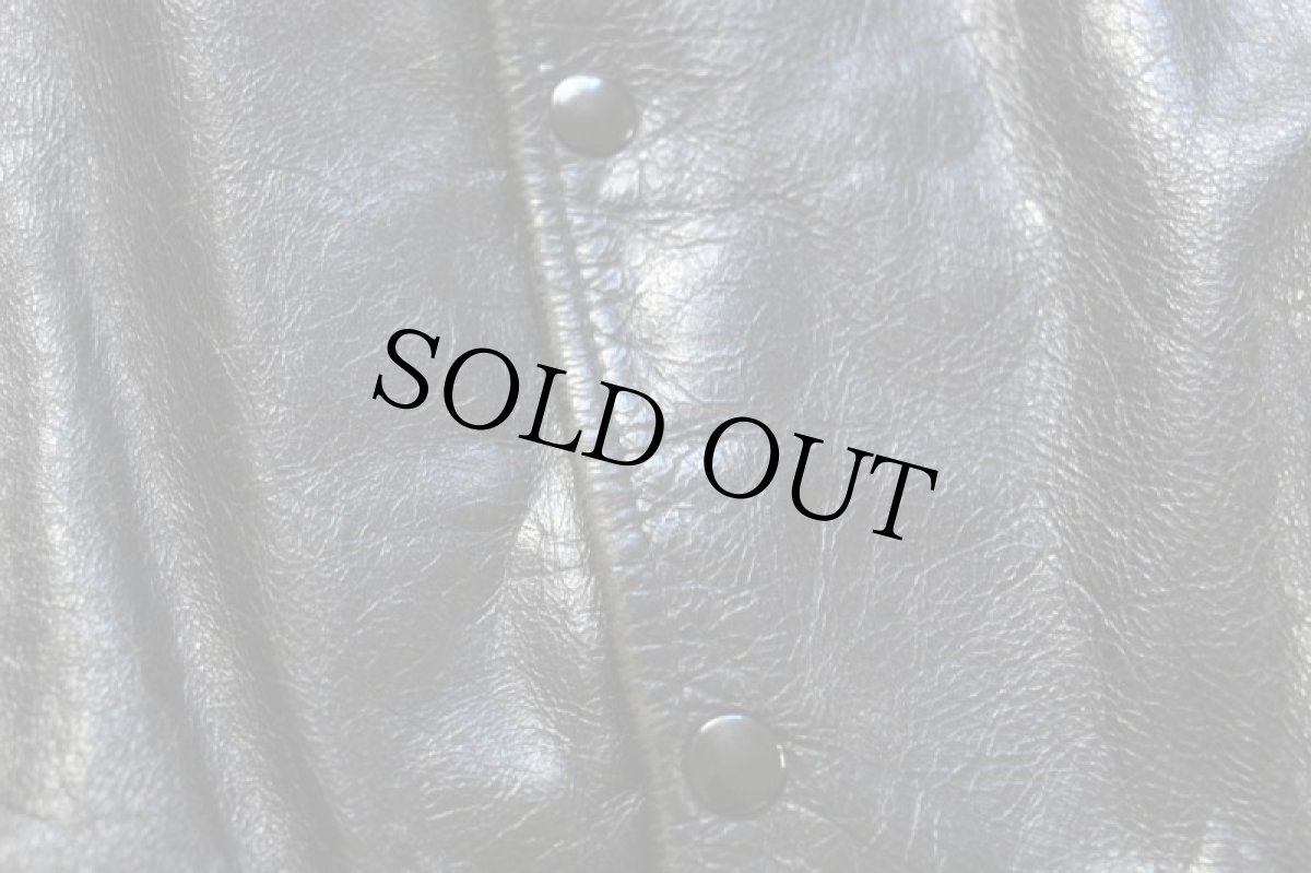 画像7: 80s Bill Saint Mans キルティングライナー オールレザー スタジャン 黒 (7)