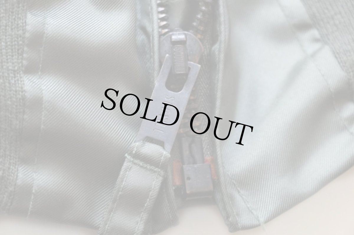 画像5: 80s 米軍 USAF CWU-45/P キルティングライナー アラミド フライトジャケット セージグリーン XL (5)