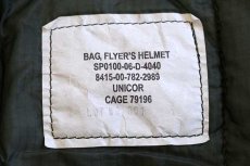 画像4: 00s 米軍 USAF ナイロン フライヤーズ ヘルメットバッグ オリーブグリーン (4)