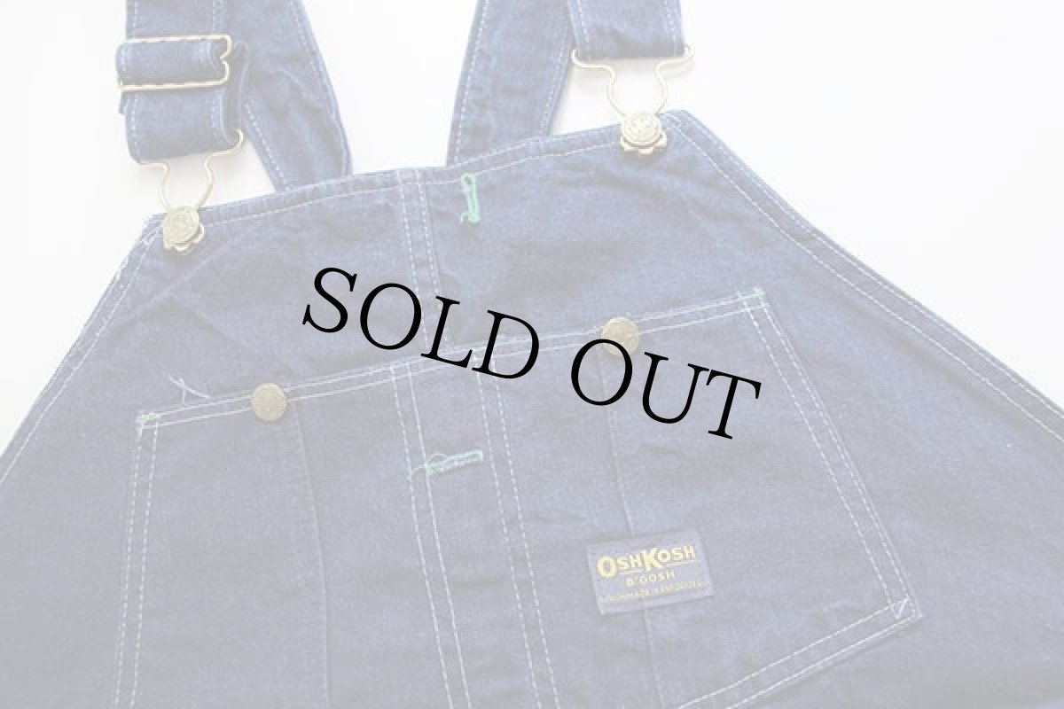 画像4: 80s USA製 OSHKOSH B'GOSH ローバック デニム オーバーオール w48 L32★特大 (4)