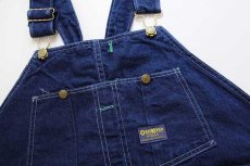 画像4: 80s USA製 OSHKOSH B'GOSH ローバック デニム オーバーオール w48 L32★特大 (4)