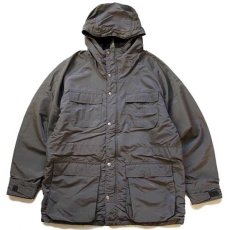 画像1: 80s USA製 L.L.Bean BAXTER STATE PARKA ウールライナー ナイロン マウンテンパーカー グレー M (1)