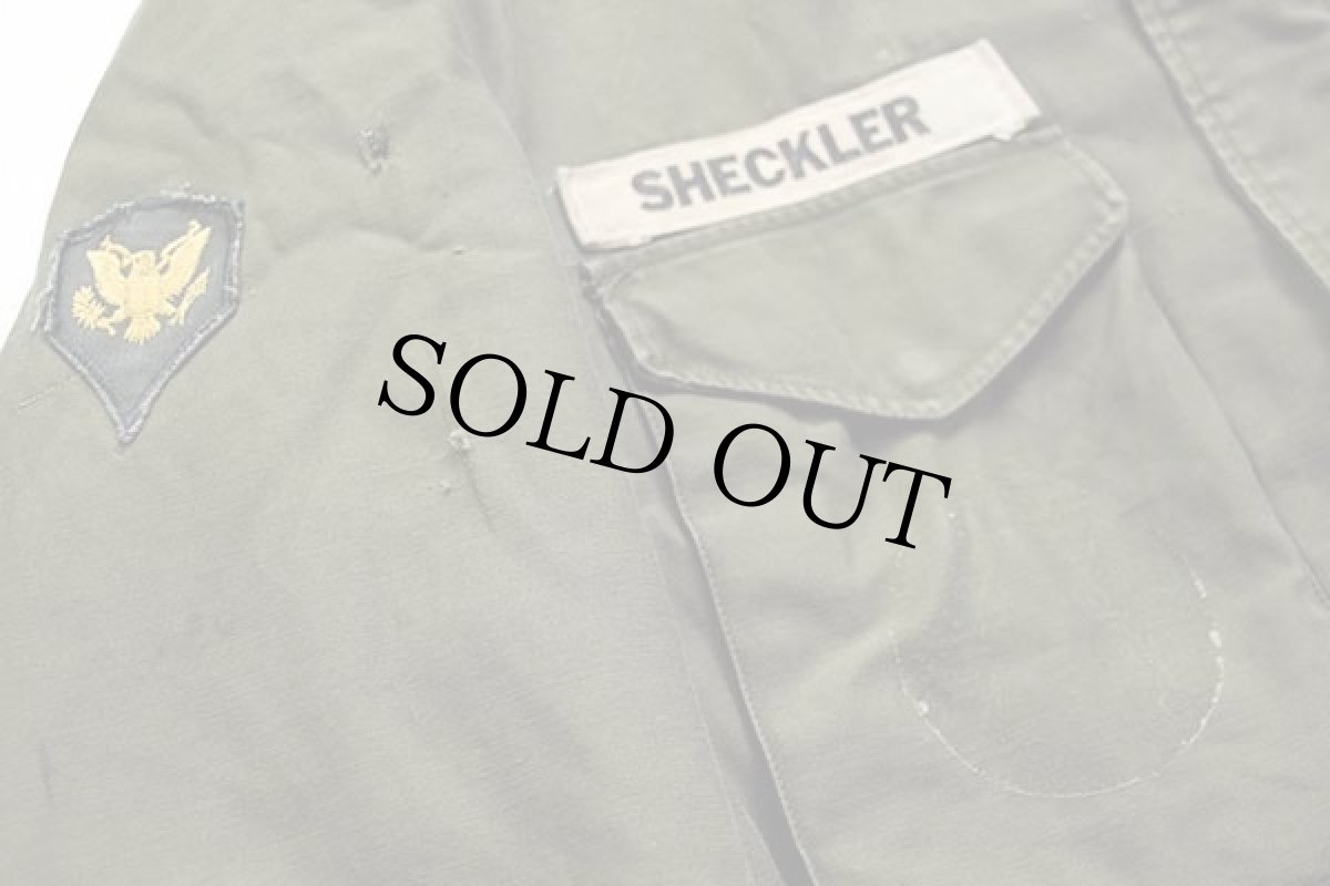 画像9: 50s 米軍 U.S.ARMY パッチ付き M-51 フィールドジャケット オリーブグリーン R-M (9)