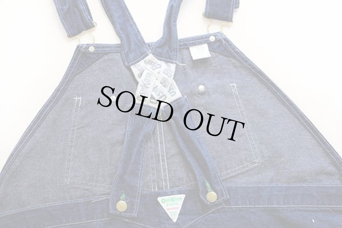 画像5: 80s USA製 OSHKOSH B'GOSH ローバック デニム オーバーオール w48 L32★特大 (5)