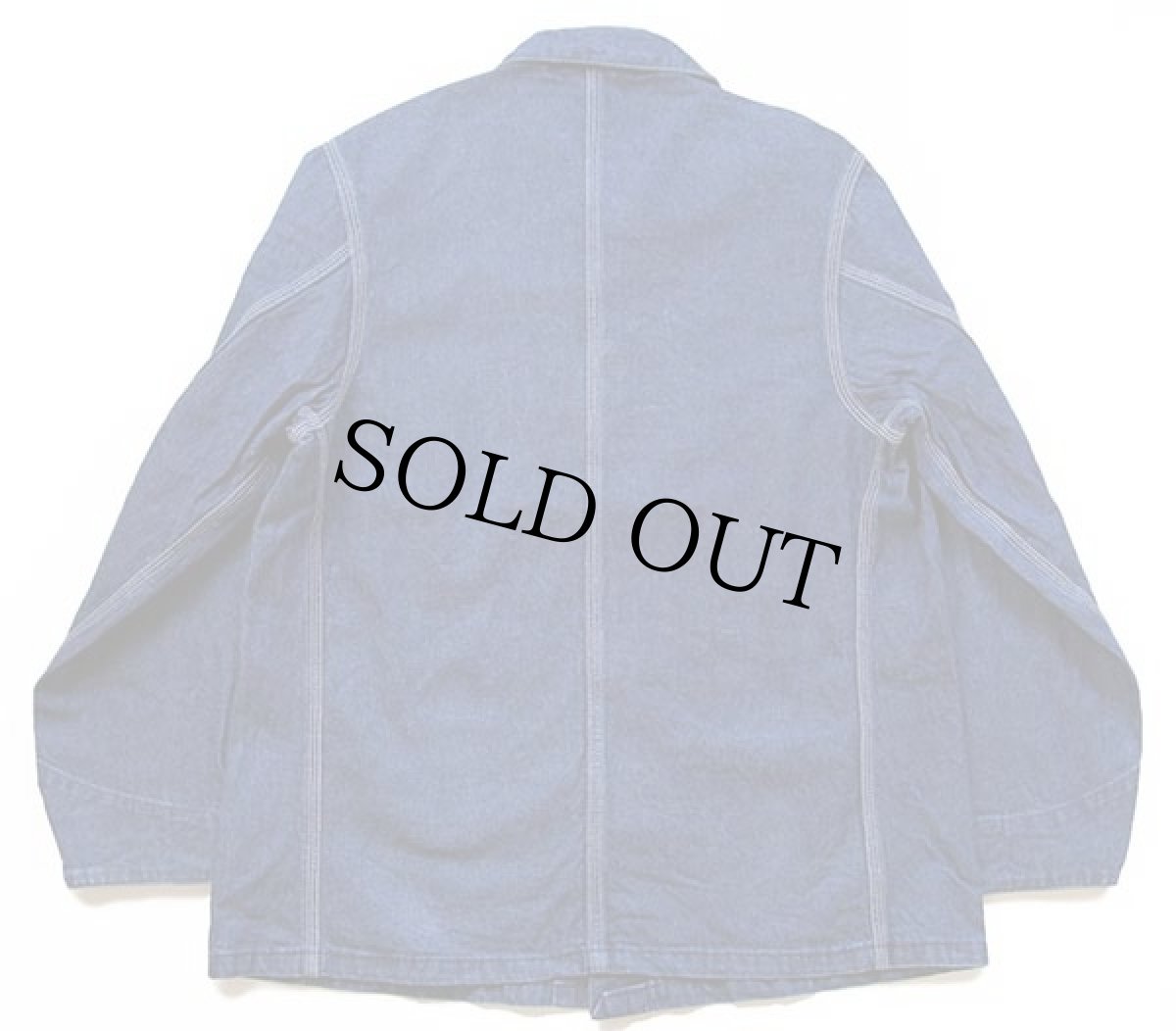 画像2: 80s USA製 carharttカーハート デニム チョアコート カバーオール 42 (2)