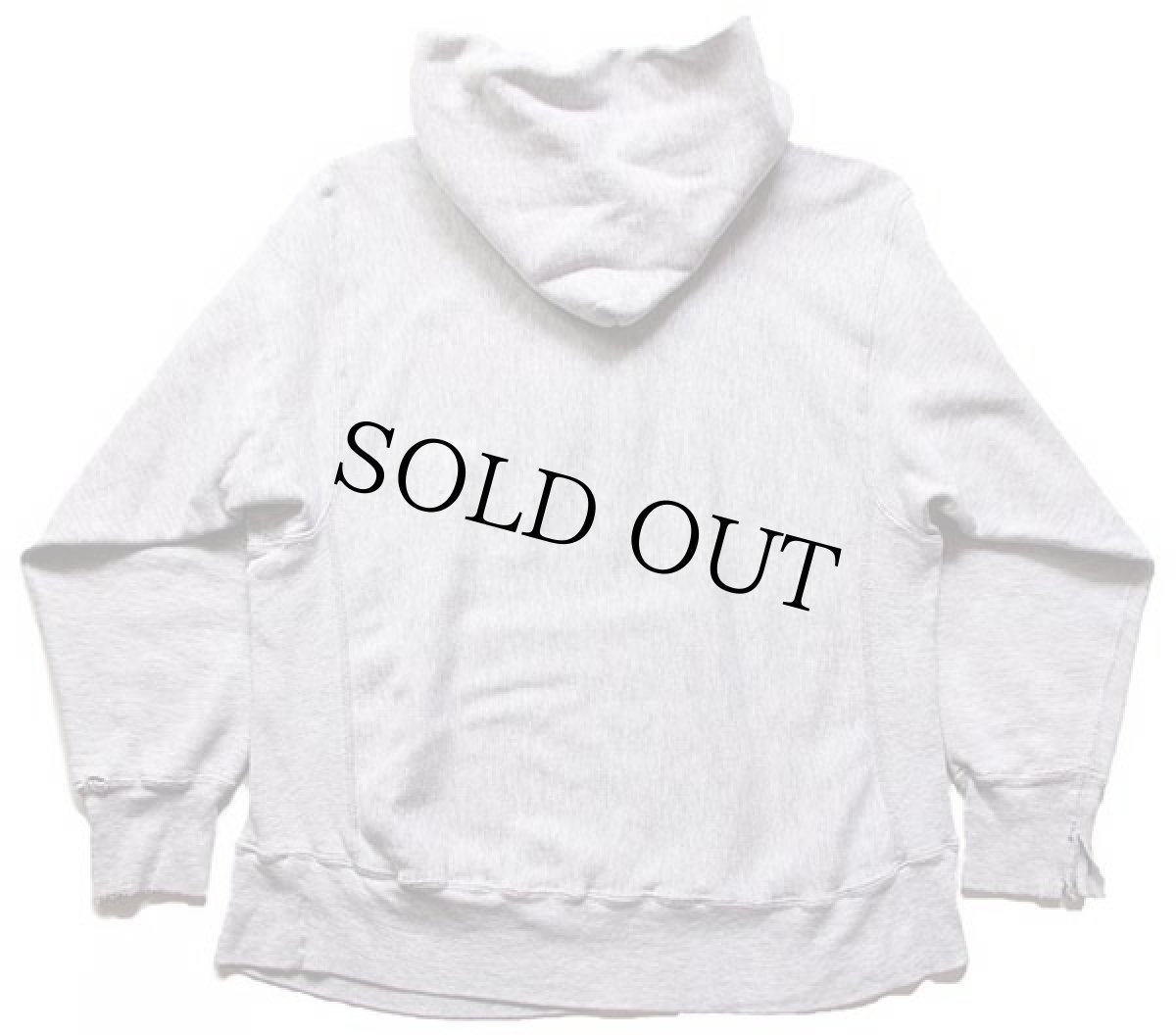 画像2: 80s USA製 Championチャンピオン VIRGINIA リバースウィーブ スウェットパーカー ボロ 杢グレー L (2)