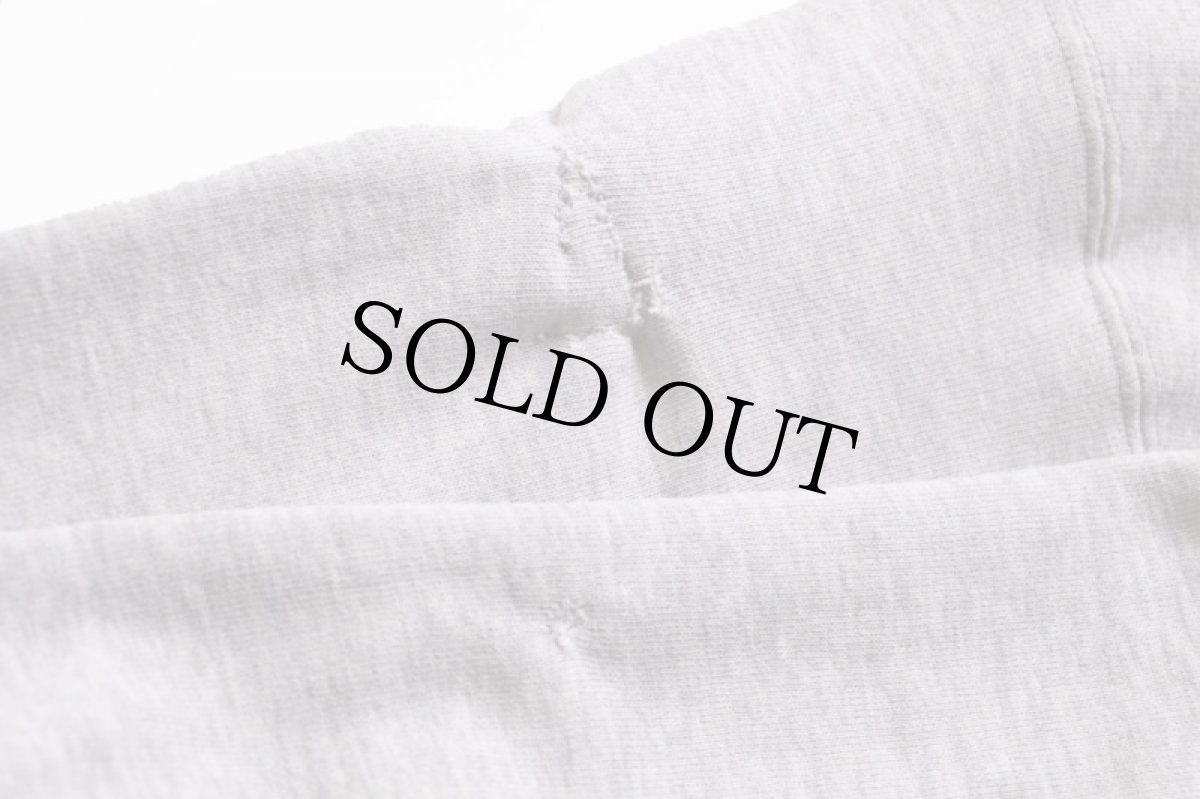 画像8: 80s USA製 Championチャンピオン VIRGINIA リバースウィーブ スウェットパーカー ボロ 杢グレー L (8)