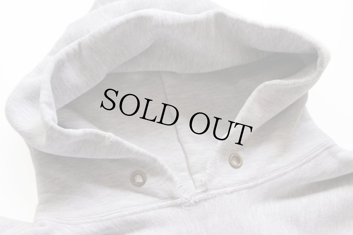 画像5: 80s USA製 Championチャンピオン VIRGINIA リバースウィーブ スウェットパーカー ボロ 杢グレー L (5)