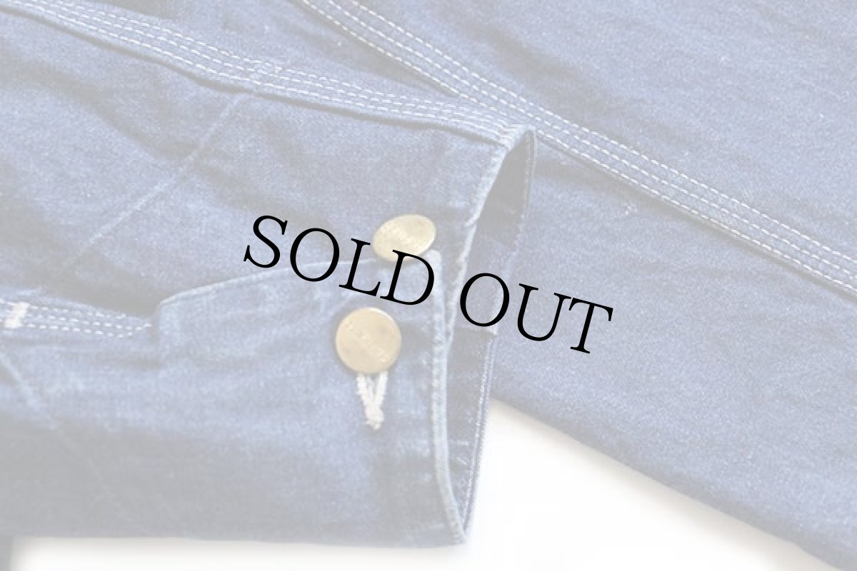 画像6: 80s USA製 carharttカーハート デニム チョアコート カバーオール 42 (6)