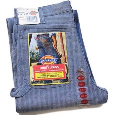 画像1: デッドストック★90s Dickiesディッキーズ HBT ヘリンボーンツイル ペインターパンツ w32 L34 (1)