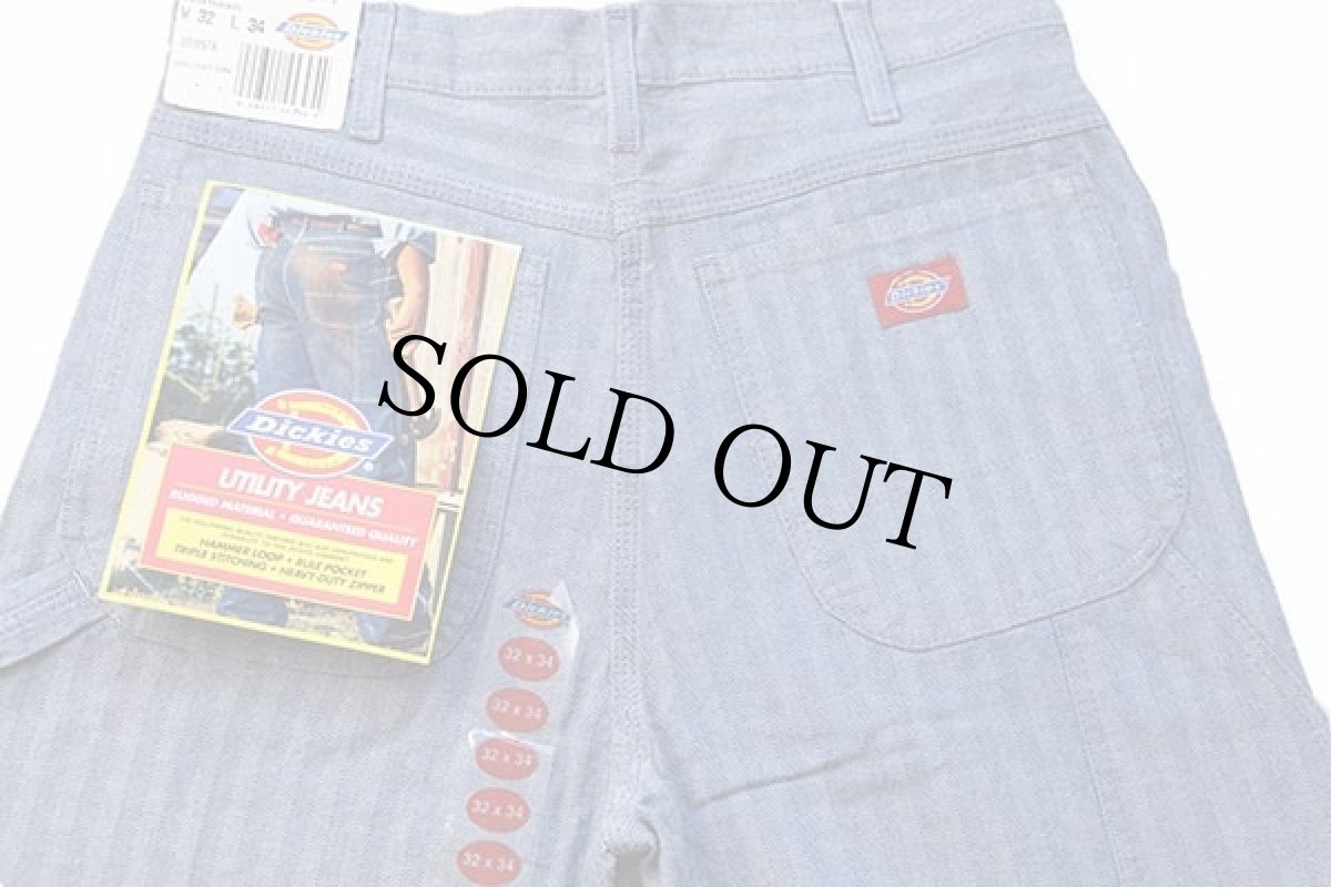 画像5: デッドストック★90s Dickiesディッキーズ HBT ヘリンボーンツイル ペインターパンツ w32 L34 (5)