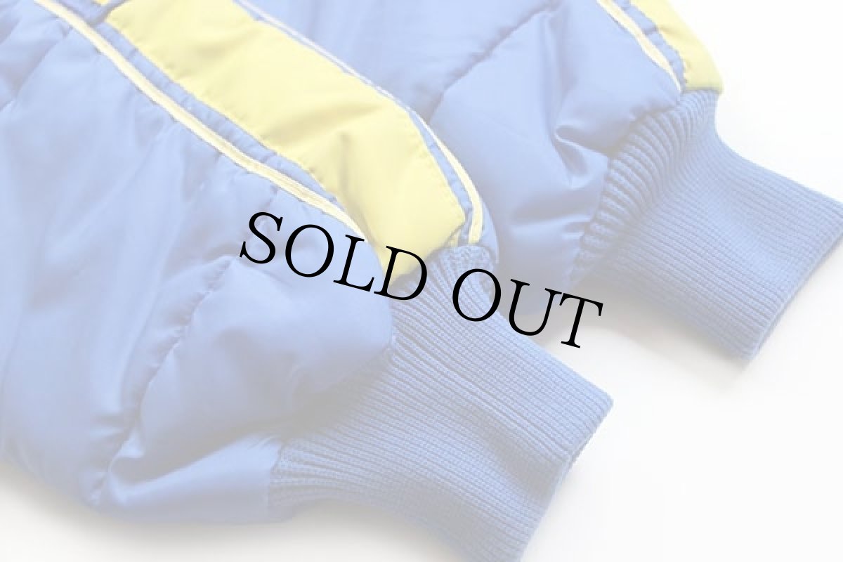 画像6: 70s Swingster MICHELIN ミシュランマン ビバンダム パッチ付き 中綿入り ナイロン レーシングジャケット 青 L (6)