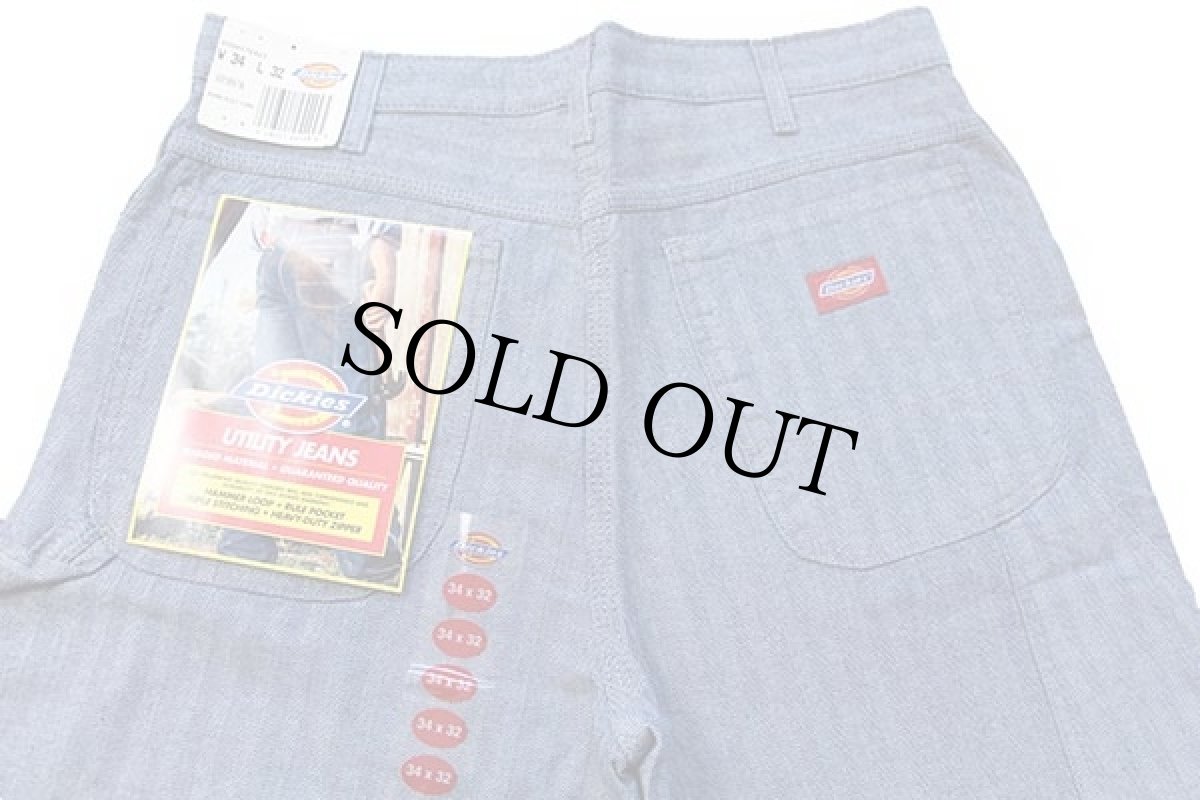 画像5: デッドストック★90s Dickiesディッキーズ HBT ヘリンボーンツイル ペインターパンツ w34 L32 (5)
