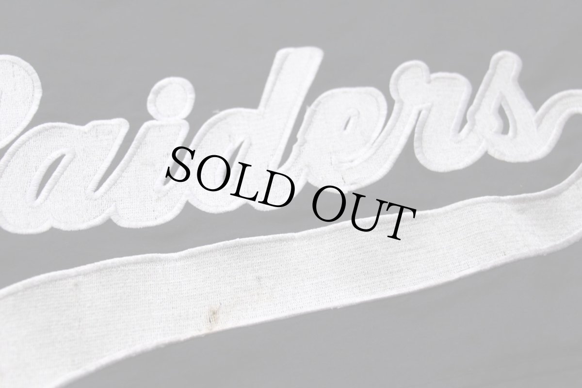 画像8: 90s STARTERスターター NFL RAIDERS キルティングライナー ナイロンパーカー 黒 M (8)