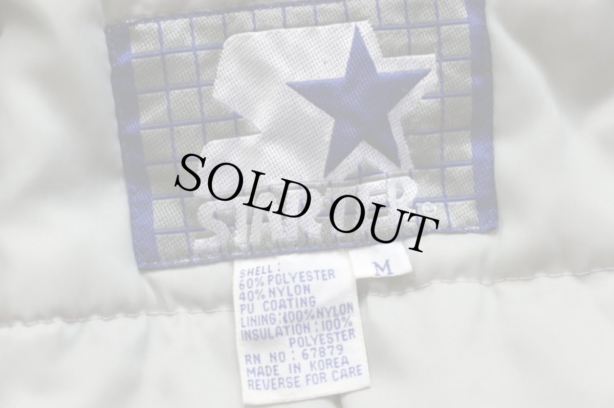 画像4: 90s STARTERスターター NFL RAIDERS キルティングライナー ナイロンパーカー 黒 M (4)