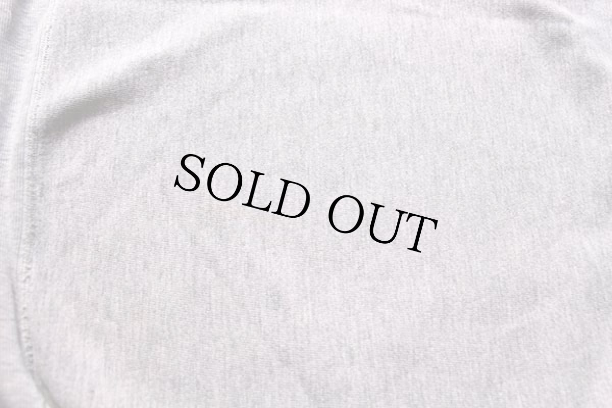 画像5: 90s Championチャンピオン NAVY刺繍 リバースウィーブ スウェット ボロ 杢グレー (5)