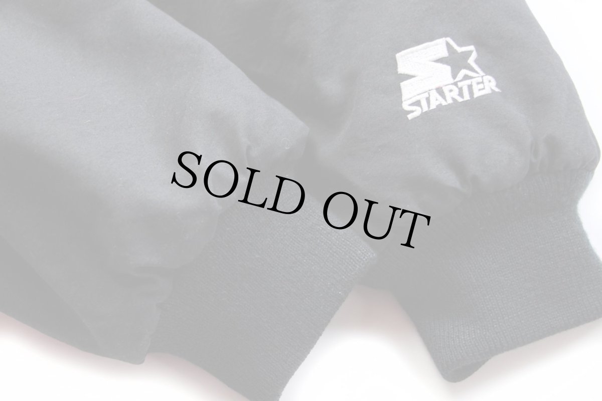 画像7: 90s STARTERスターター NFL RAIDERS キルティングライナー ナイロンパーカー 黒 M (7)