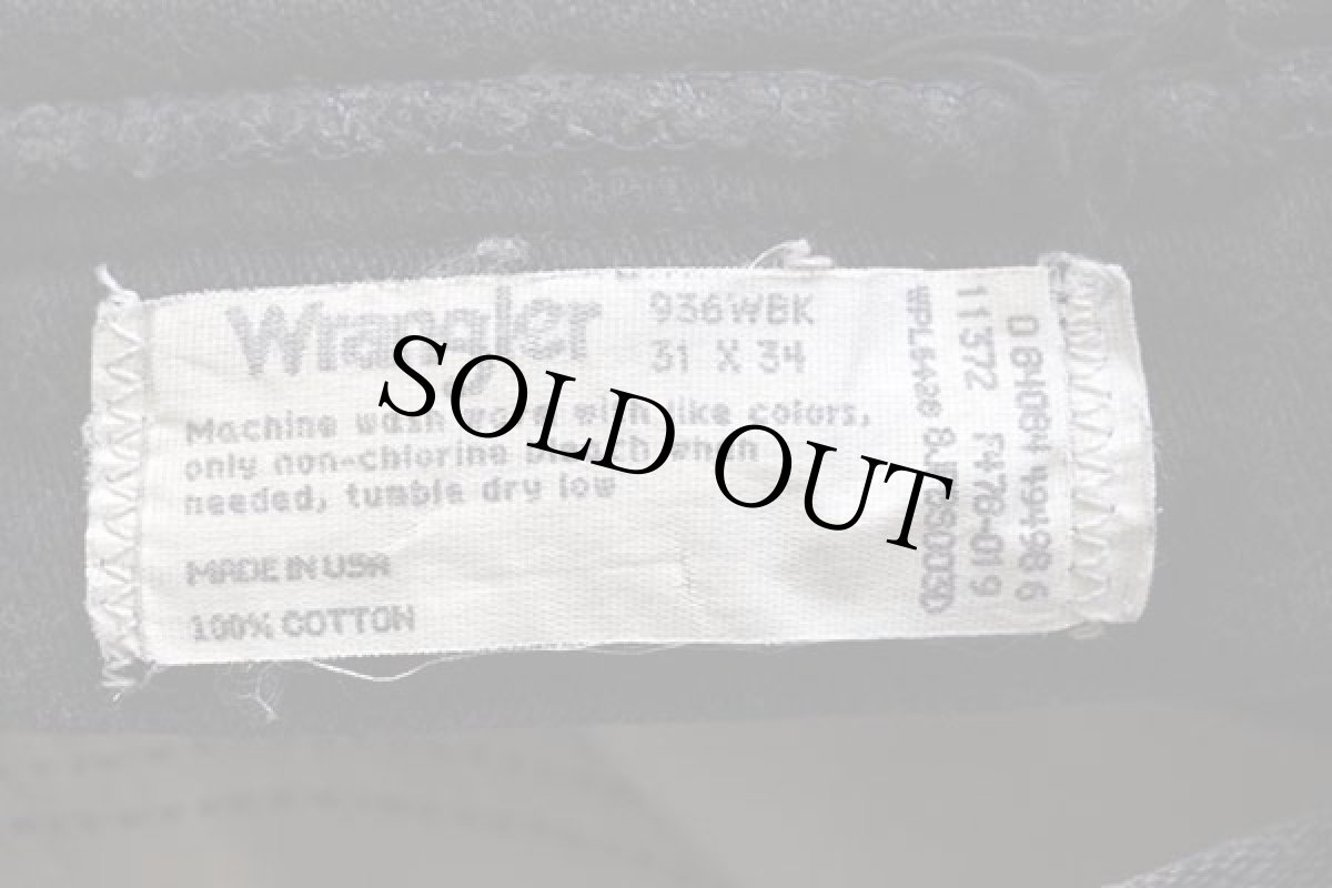 画像6: 90s USA製 Wranglerラングラー 936WBK ブラック デニムパンツ w31 L34 (6)