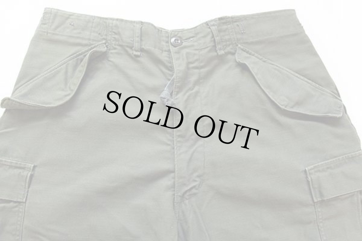 画像4: 70s 米軍 U.S.ARMY M-65 フィールド カーゴパンツ オリーブグリーン M-R (4)