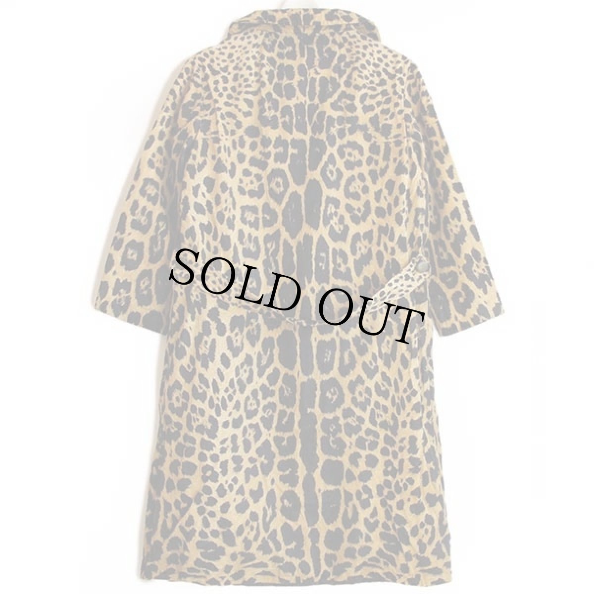 画像3: 50s USA製 Harold Lawrence of London レオパード柄 ステンカラーコート (3)