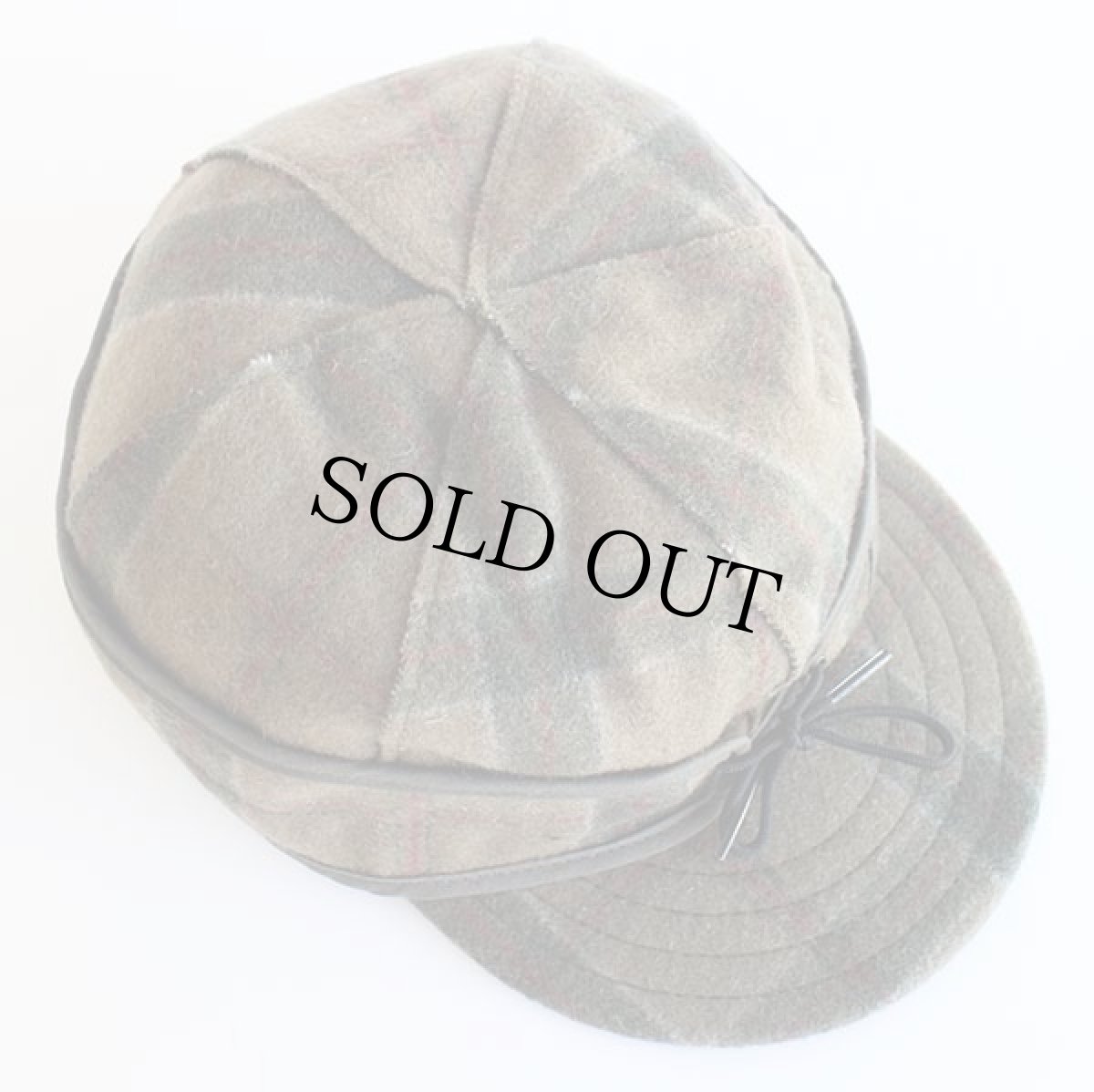 画像3: USA製 STORMY KROMER 耳当て付き タータンチェック ウールキャップ 7 1/4 (3)