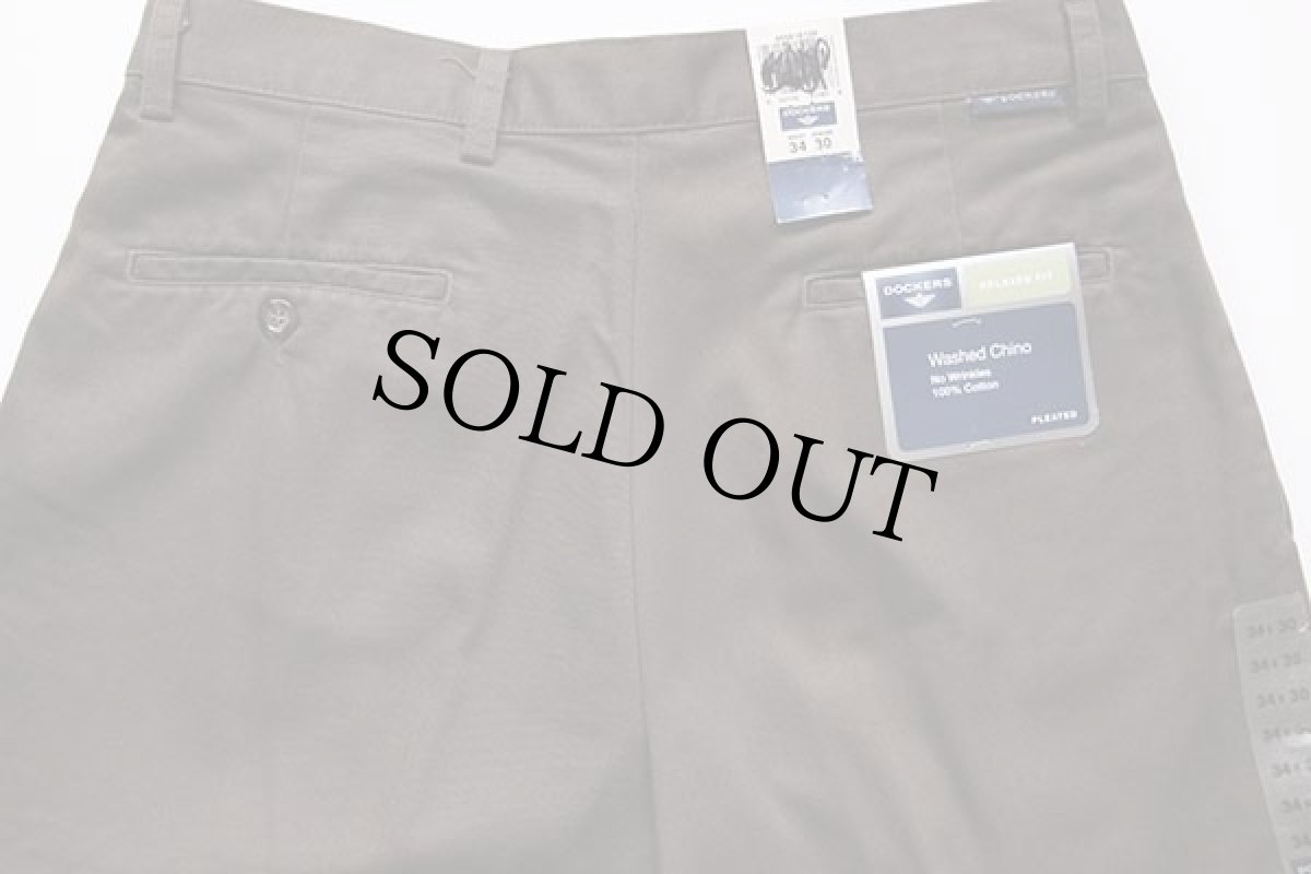 画像5: デッドストック★00s DOCKERSドッカーズ ツータック チノパン 焦げ茶 w34 L30★Levi'sリーバイス (5)