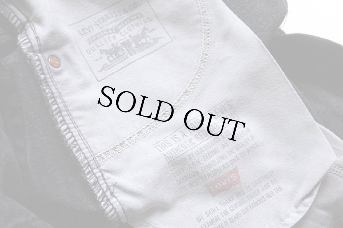 画像8: 90s カナダ製 Levi'sリーバイス 505 ブラック デニムパンツ w34 L32 (8)