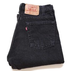 画像1: 90s USA製 Levi'sリーバイス 505 ブラック デニムパンツ カスタム w31 L34 (1)