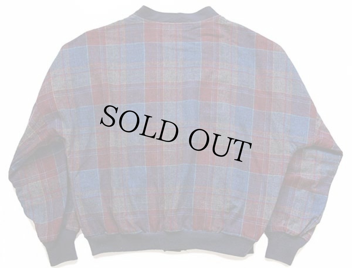 画像2: 80s USA製 PENDLETONペンドルトン タータンチェック ウール カーディガン XL (2)