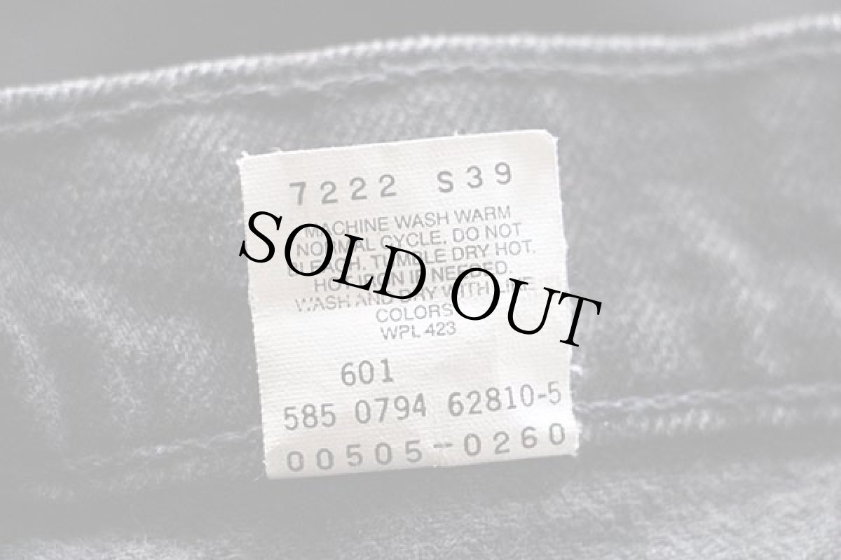 画像7: 90s USA製 Levi'sリーバイス 505 ブラック デニムパンツ カスタム w31 L34 (7)