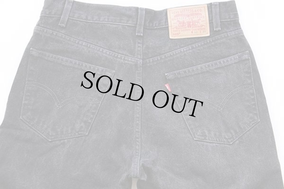 画像5: 90s Levi'sリーバイス 505 ブラック デニムパンツ w33 L30 (5)