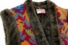 画像3: 80s BIS × Neiman Marcus ボアライナー 総柄 キルティング ベスト P (3)