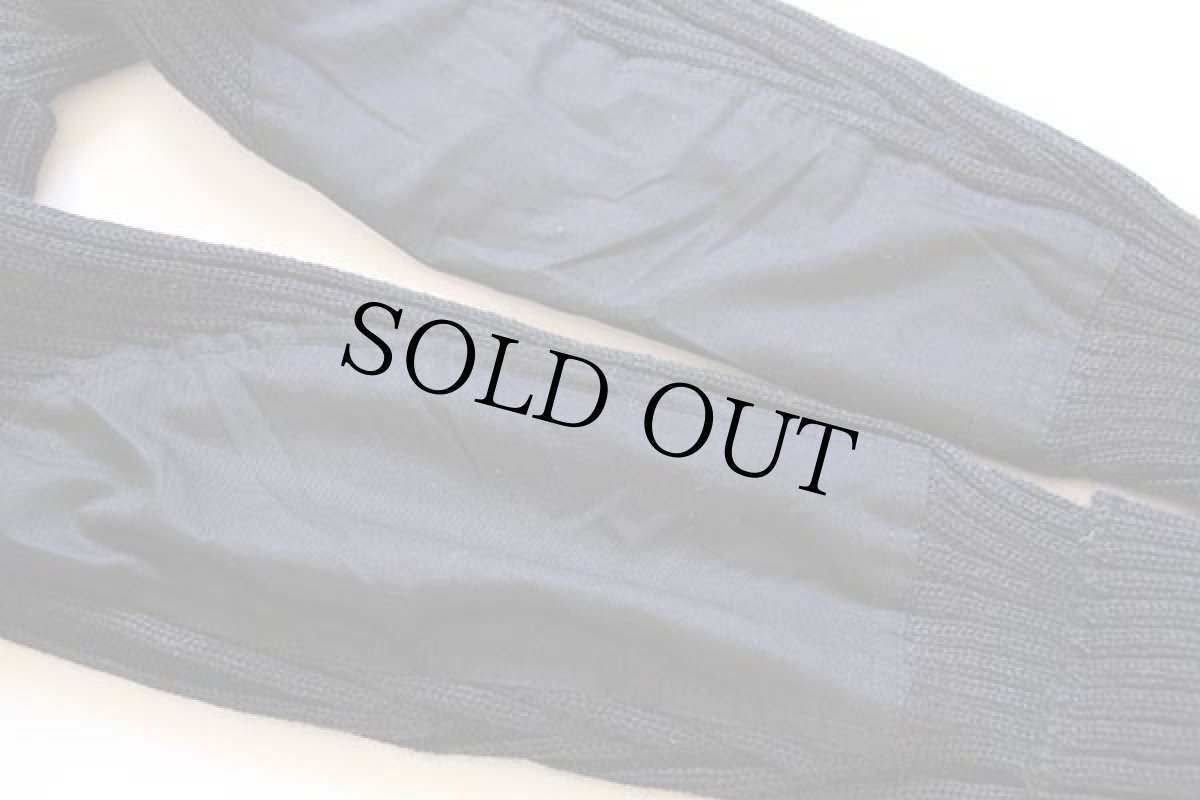 画像5: 英国製 The Woolly Pully Vネック ウールニット コマンドセーター 黒 42 (5)