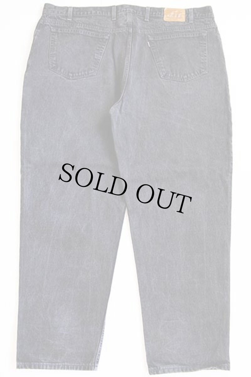 画像3: 00s メキシコ製 Levi'sリーバイス 545 LOOSE FIT ブラック デニムパンツ w48 L32★特大 (3)