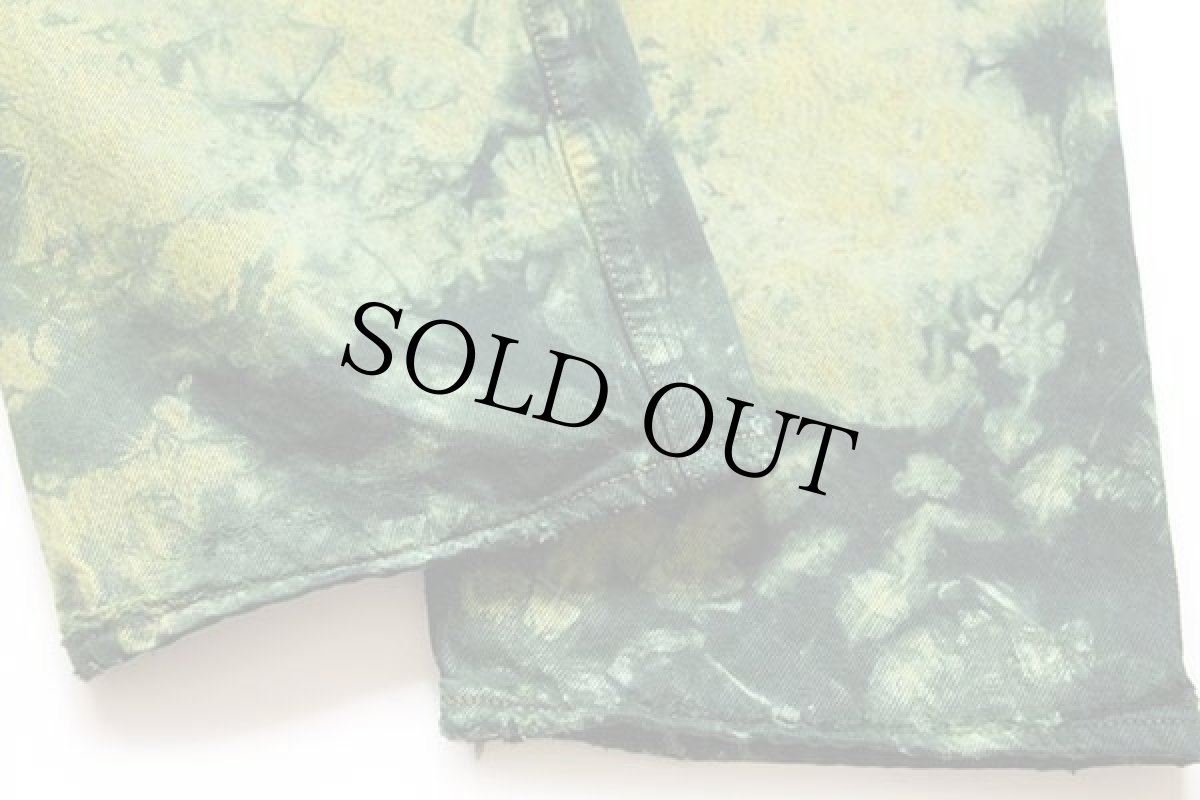 画像8: 80s Levi'sリーバイス 501 タイダイ染め デニムパンツ w33 (8)