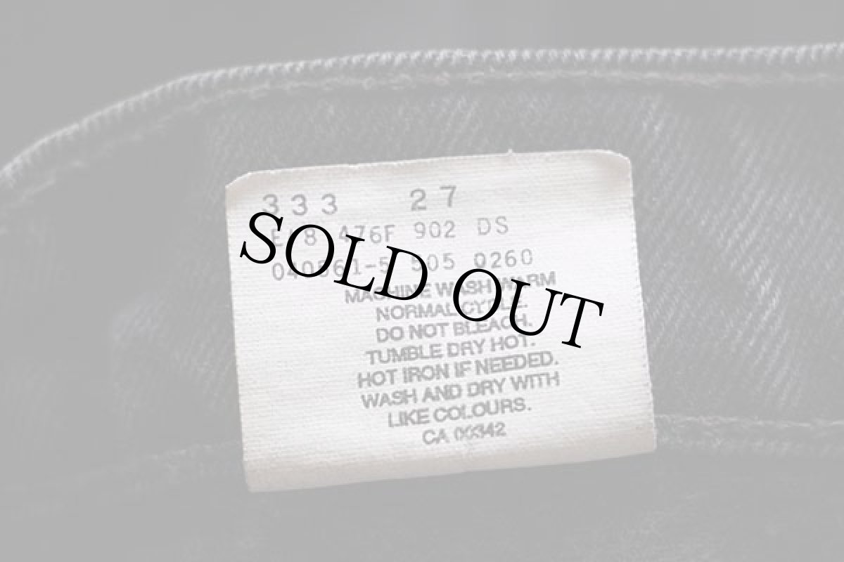 画像7: 90s カナダ製 Levi'sリーバイス 505 ブラック デニムパンツ w34 L32 (7)