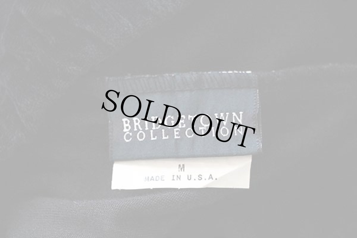 画像3: 90s USA製 BRIDGETOWN COLLECTION 無地 マキシ丈 ベロアスカート 黒 M (3)