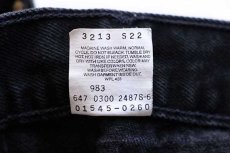 画像8: 00s メキシコ製 Levi'sリーバイス 545 LOOSE FIT ブラック デニムパンツ w48 L32★特大 (8)