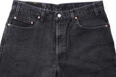 画像4: 90s カナダ製 Levi'sリーバイス 550 ブラック デニムパンツ w36 L30 (4)