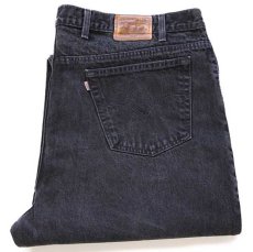 画像1: 00s メキシコ製 Levi'sリーバイス 545 LOOSE FIT ブラック デニムパンツ w48 L32★特大 (1)