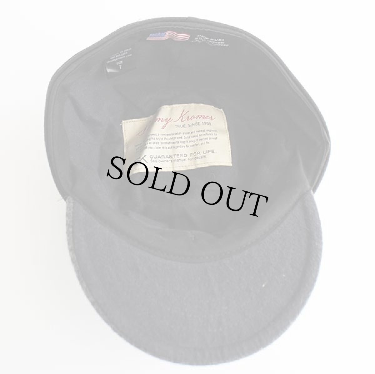 画像4: 未使用★USA製 Stormy Kromer 耳当て付き ウールキャップ チャコールグレー 7 (4)