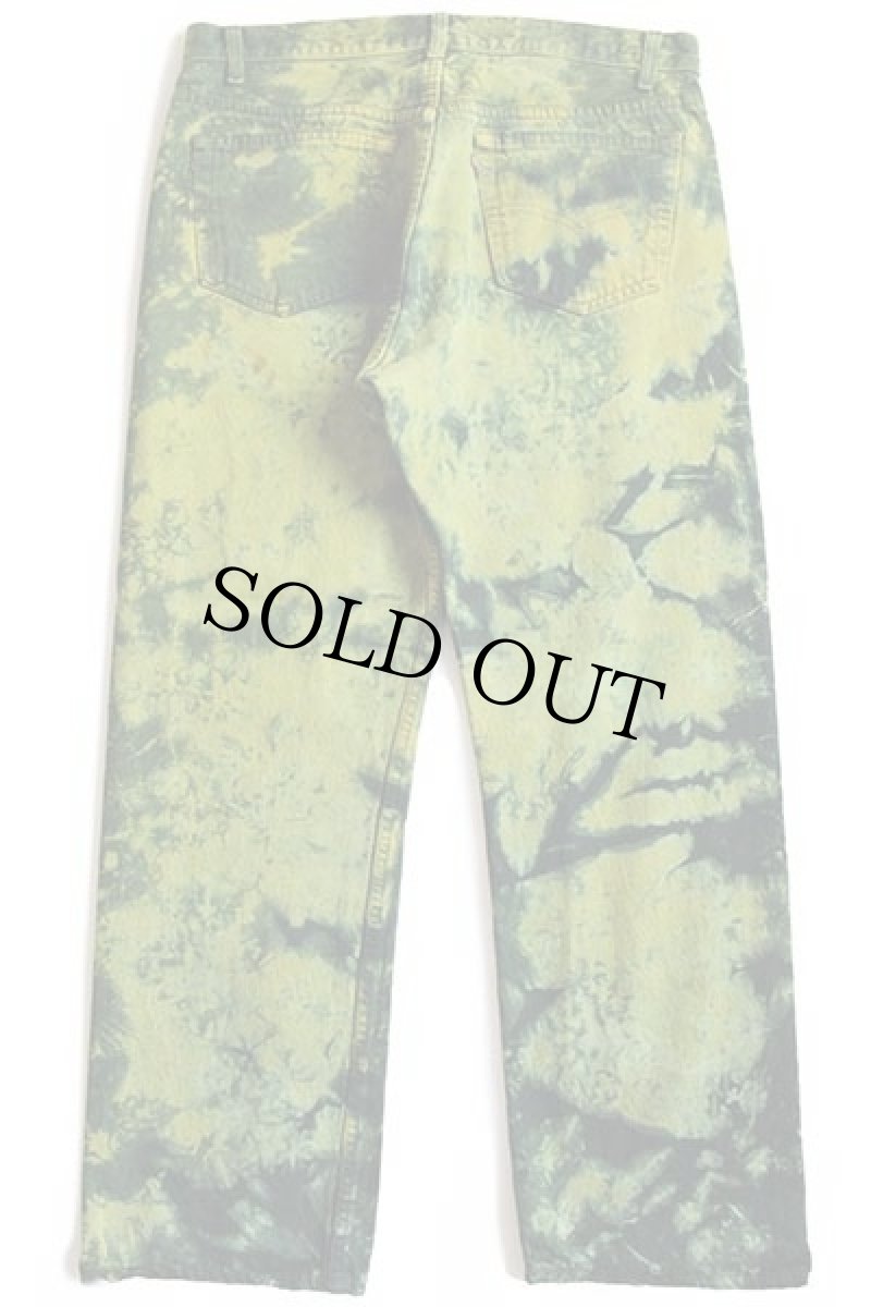 画像3: 80s Levi'sリーバイス 501 タイダイ染め デニムパンツ w33 (3)