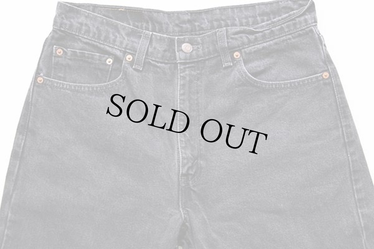 画像4: 90s カナダ製 Levi'sリーバイス 505 ブラック デニムパンツ w34 L32 (4)