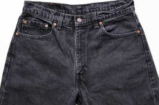 画像4: 90s カナダ製 Levi'sリーバイス 505 ブラック デニムパンツ w34 L32 (4)